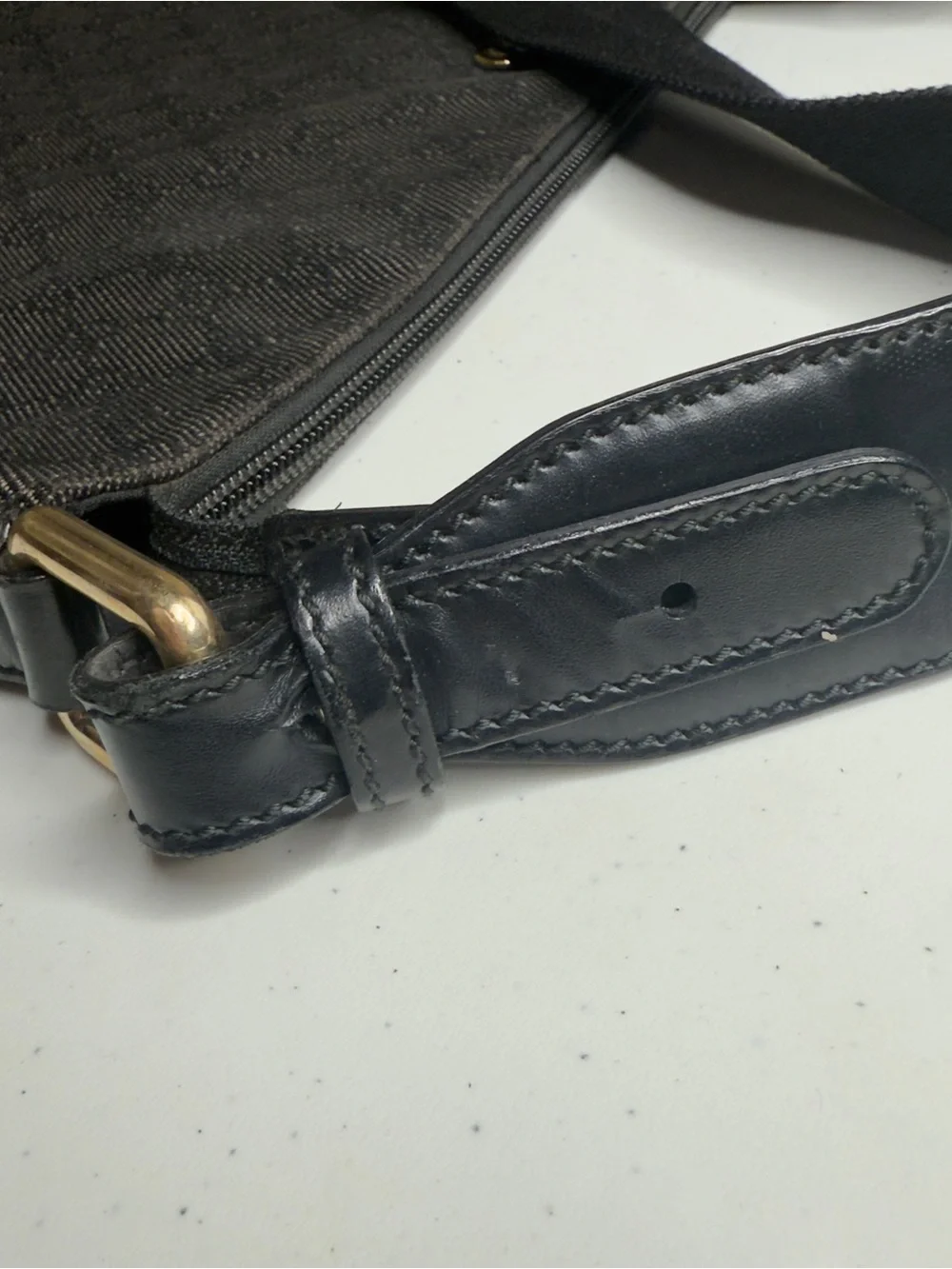 Gucci Monogram Crossbody Bag Black| Unisex | Pre-Owned |